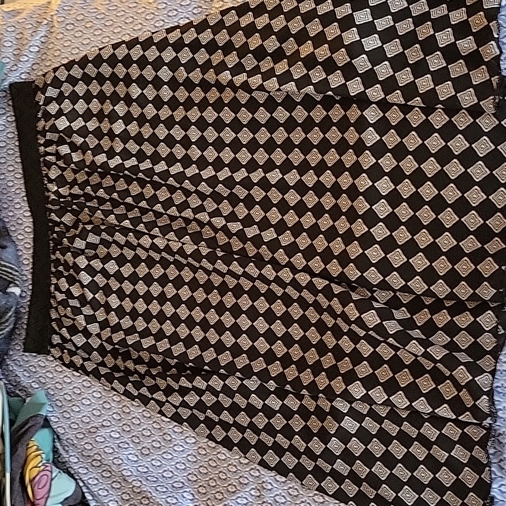 Long Patterned Skirt